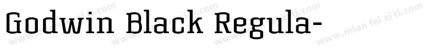 Godwin Black Regula字体转换